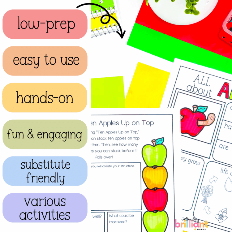 8 - Cultivating Brilliant Minds Apple life cycle science mini-unit
