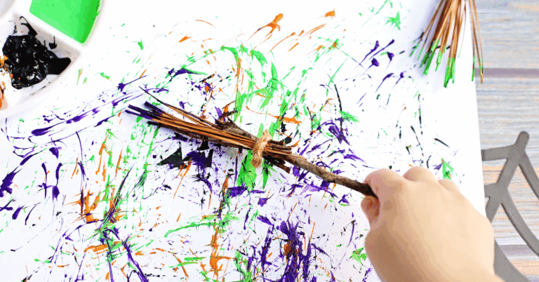 witch's broomstick paintbrush