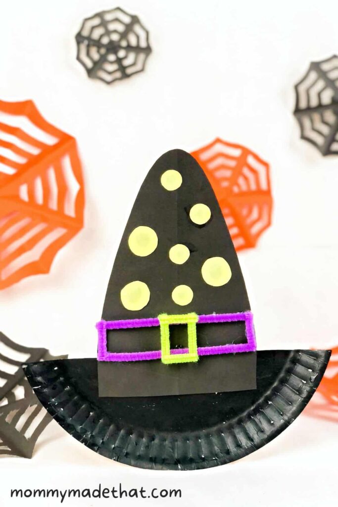 Cute Paper Plate Witch Hat Craft - Cultivating Brilliant Minds Cute Paper Plate Witch Hat Craft