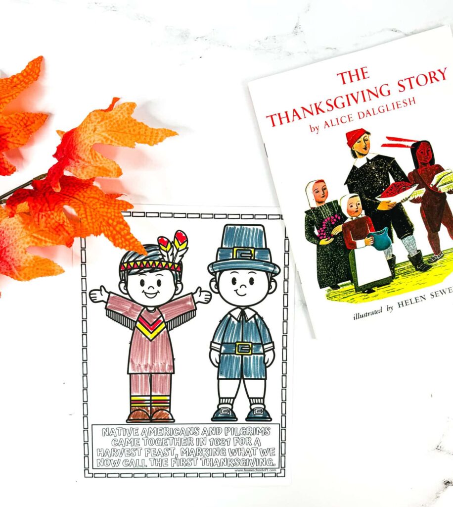 Free History of Thanksgiving Coloring Page - Cultivating Brilliant Minds Free History of Thanksgiving Coloring Page