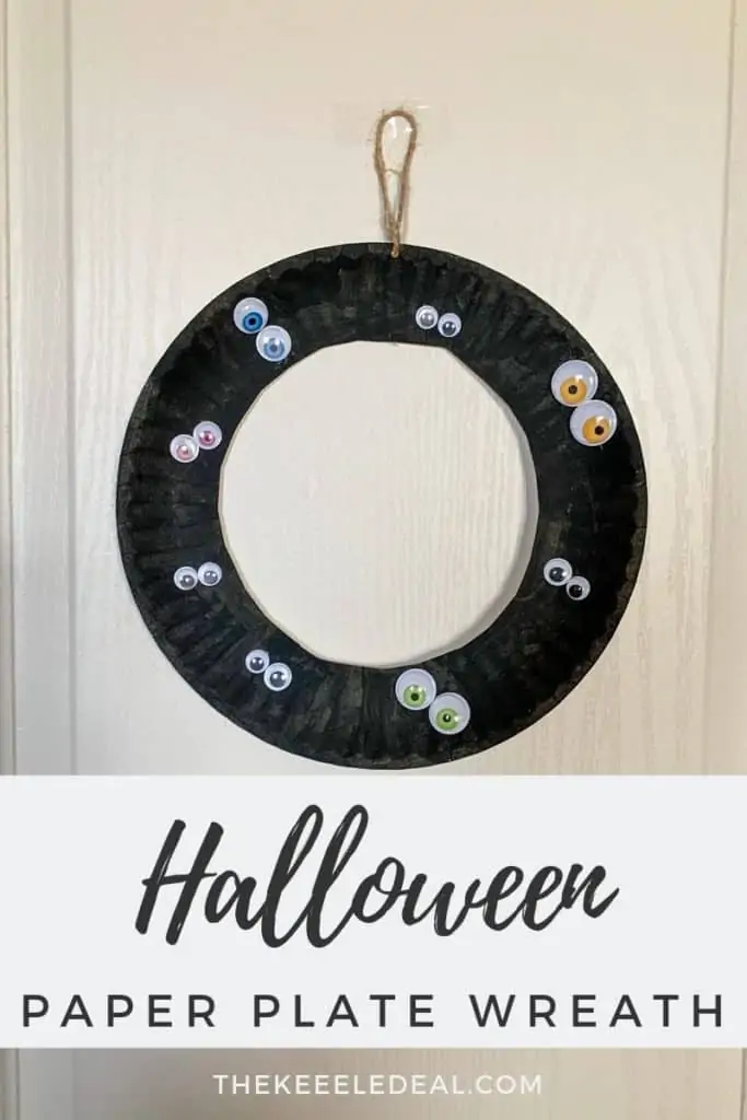 Halloween Paper Plate Wreath Kids Craft - Cultivating Brilliant Minds Halloween Paper Plate Wreath Kids Craft