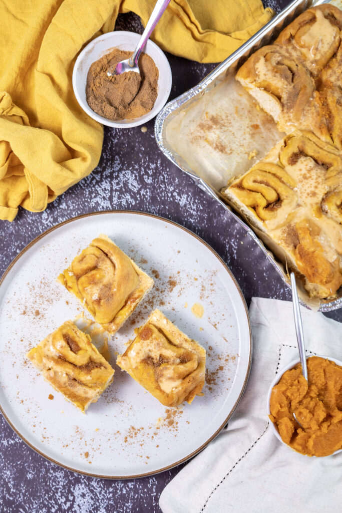 Pumpkin Cinnamon Rolls - Cultivating Brilliant Minds pumpkin cinnamon rolls