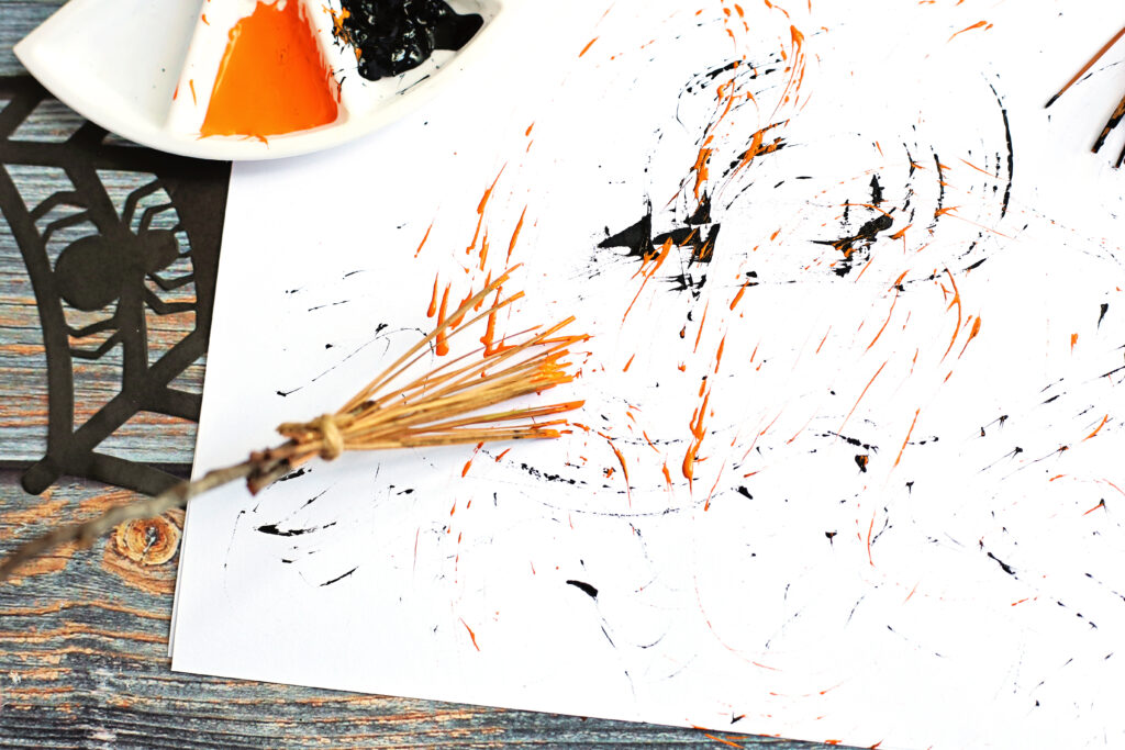 Painting with Witch_s Broomstick - Cultivating Brilliant Minds Witch’s broomstick paintbrush