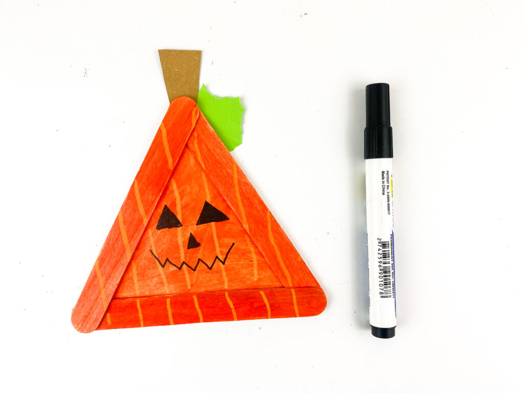 Photo 7-1-25 11 53 38 PM - Cultivating Brilliant Minds pumpkin popsicle stick craft