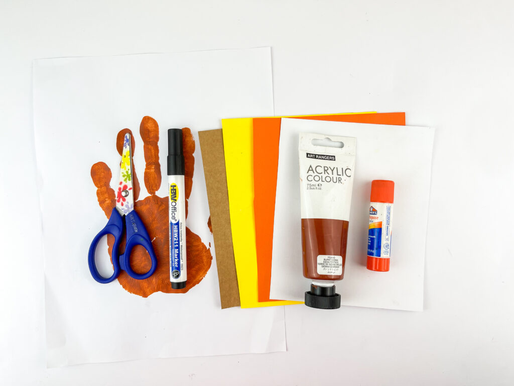 Photo 7-18-25 10 21 38 PM - Cultivating Brilliant Minds scarecrow handprint craft supplies