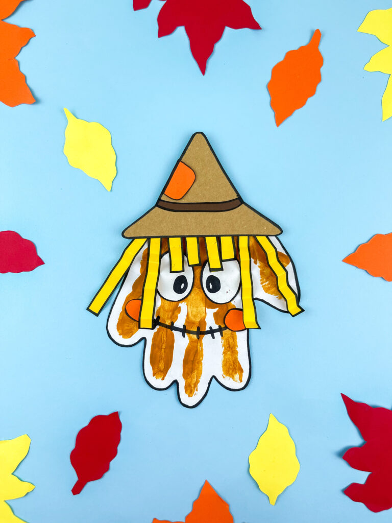 Photo 7-18-25 11 02 03 PM - Cultivating Brilliant Minds scarecrow handprint craft