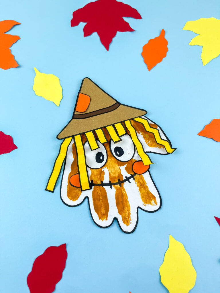 Photo 7-18-25 11 02 08 PM 1 - Cultivating Brilliant Minds scarecrow handprint craft