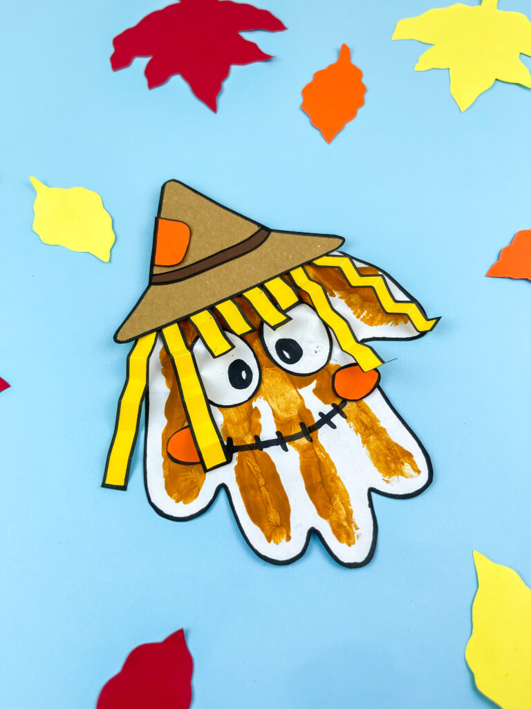 Photo 7-18-25 11 02 10 PM - Cultivating Brilliant Minds scarecrow handprint craft