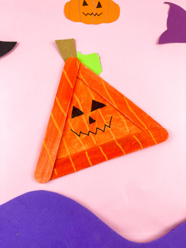 Photo 7-5-25 12 15 14 AM - Cultivating Brilliant Minds pumpkin popsicle stick craft