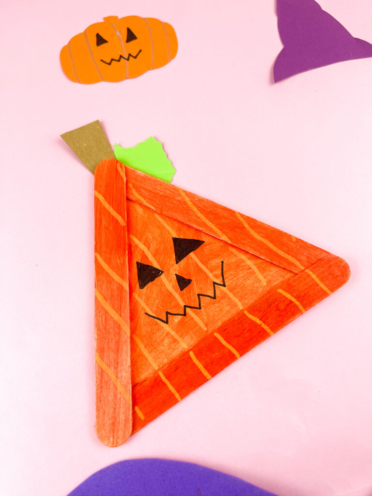 Photo 7-5-25 12 15 16 AM - Cultivating Brilliant Minds pumpkin popsicle stick craft