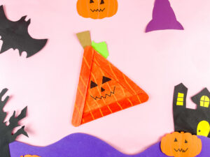pumpkin popsicle stick craft