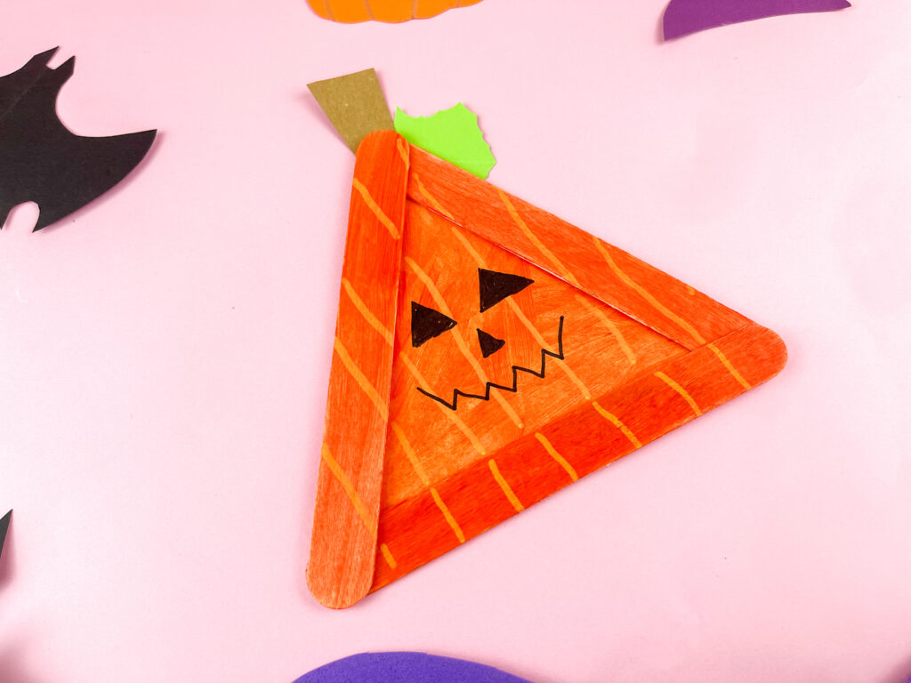 Photo 7-5-25 12 15 29 AM - Cultivating Brilliant Minds pumpkin popsicle stick craft