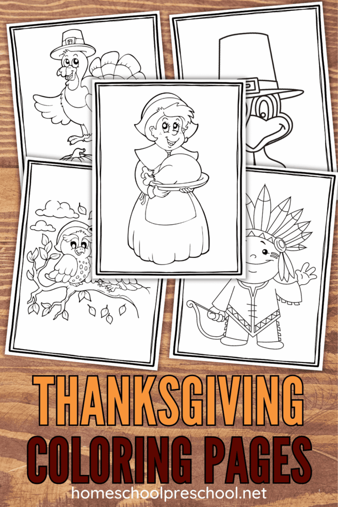 Preschool Thanksgiving Coloring Pages - Cultivating Brilliant Minds Preschool Thanksgiving Coloring Pages