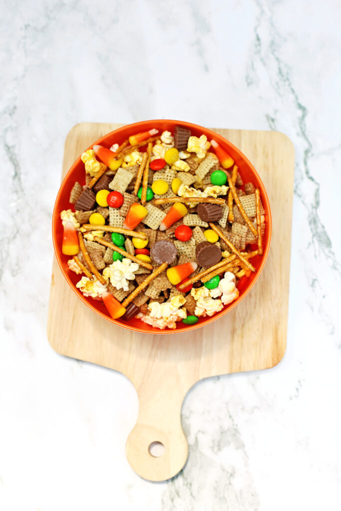 Scarecrow Snack Mix Recipe Final 4 - Cultivating Brilliant Minds scarecrow snack mix