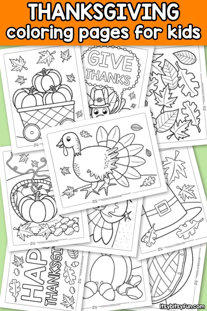 Thanksgiving Coloring Pages by Itsy Bitsy Fun - Cultivating Brilliant Minds Thanksgiving Coloring Pages by Itsy Bitsy Fun