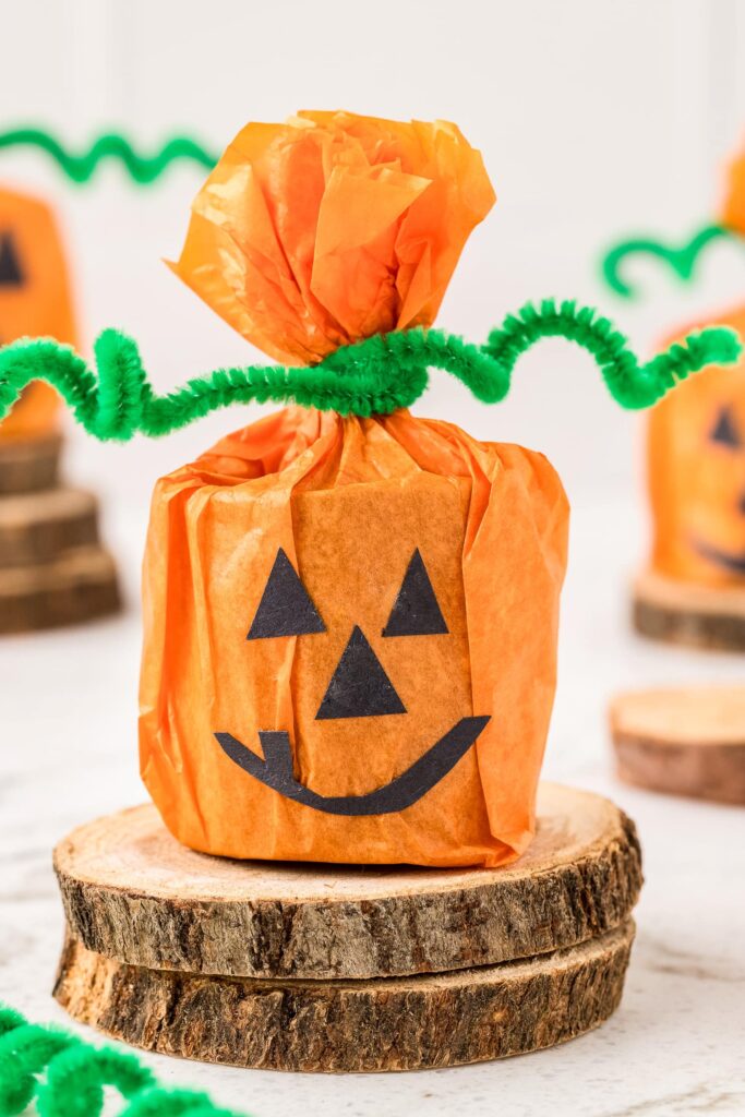 Toilet Paper Roll Pumpkin Craft - Cultivating Brilliant Minds Toilet Paper Roll Pumpkin Craft