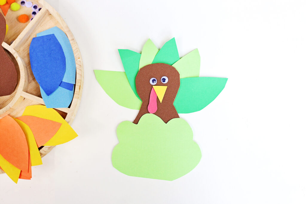 Turkey in Disguise Craft 6 - Cultivating Brilliant Minds a turkey dressed as a bush