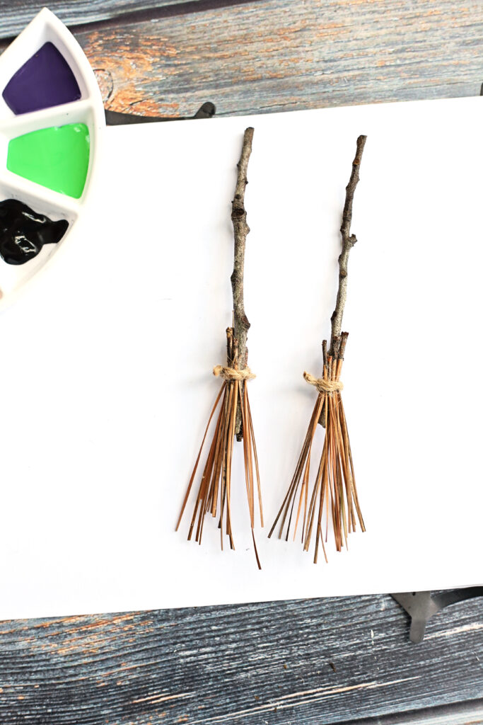Witch_s Broomstick Paintbrush 2 - Cultivating Brilliant Minds sticks tied together with twine