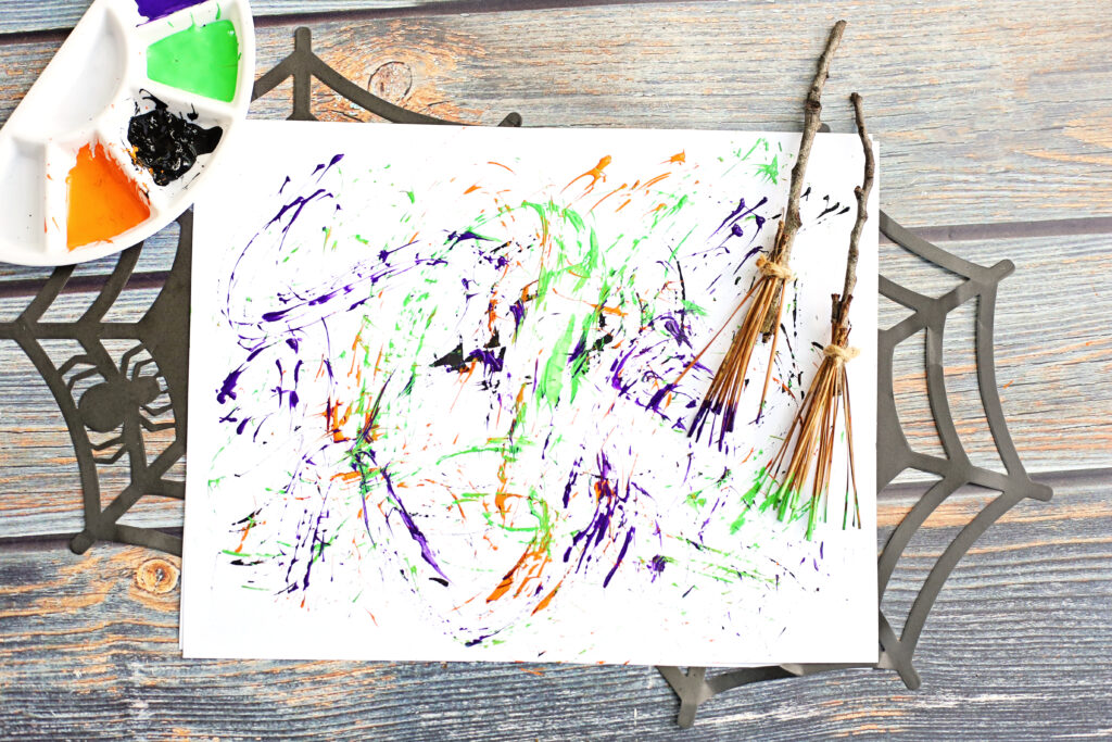 Witch_s Broomstick Painting 1 - Cultivating Brilliant Minds Witch’s broomstick paintbrush