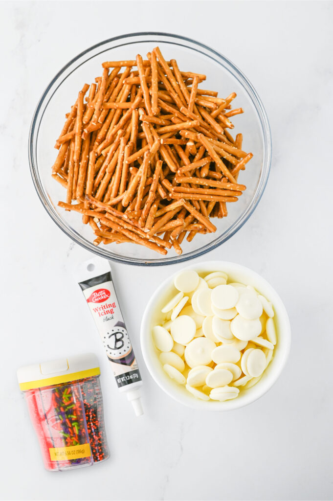 pretzel spider webs 1 - 1 - Cultivating Brilliant Minds spider web pretzels ingredients