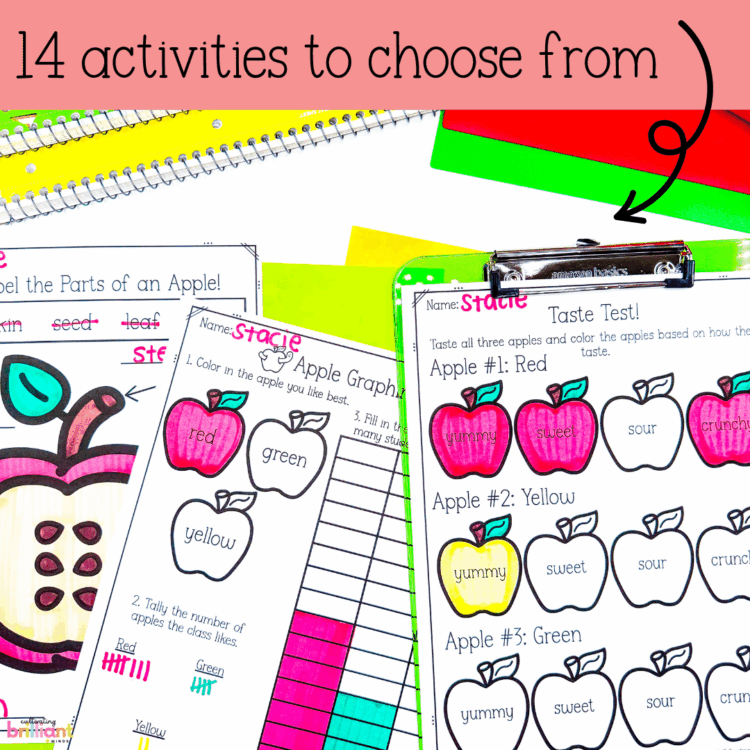 Apple Investigations Science Unit for Kids
