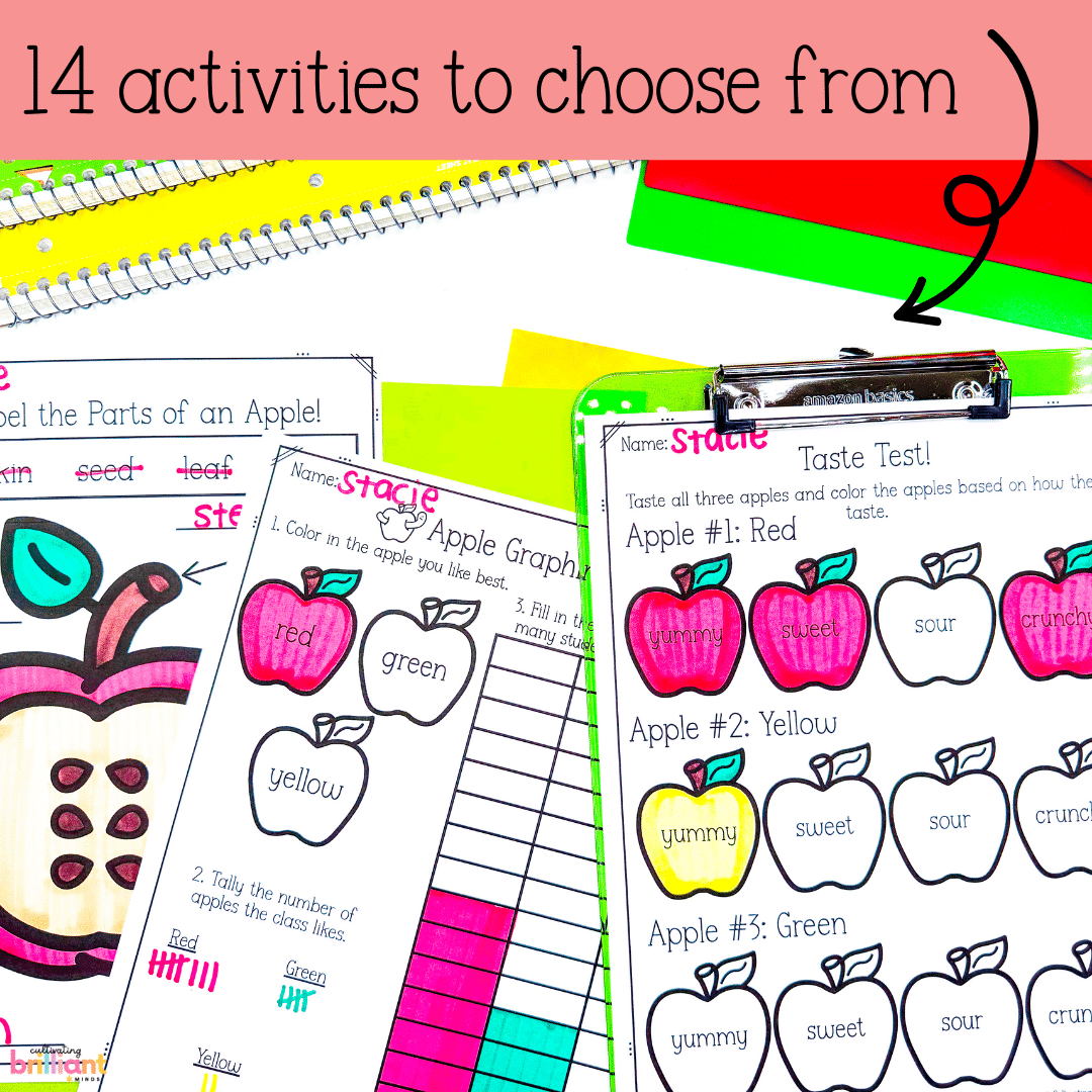 Apple Science Unit - Cultivating Brilliant Minds Apple Investigations Science Unit for Kids