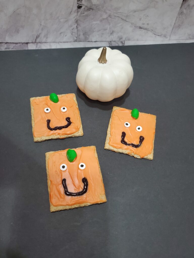 Spookley the Square Pumpkin Graham Crackers - Cultivating Brilliant Minds Spookley the Square Pumpkin Graham Crackers