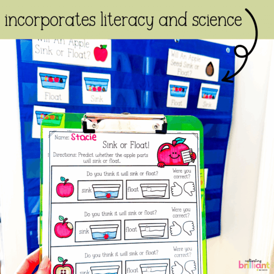 Apple Investigations Science Unit for Kids