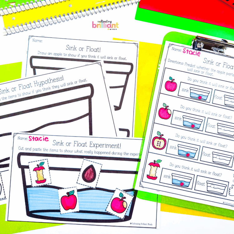 Apple Investigations Science Unit for Kids