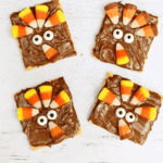 Graham Cracker Turkey - Cultivating Brilliant Minds Graham crackers decorated to look like turkeys.