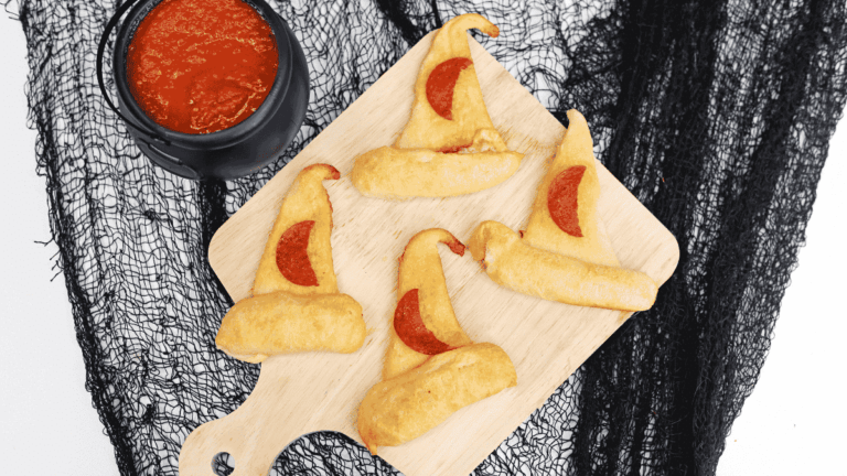 Pizza that looks like a witch's hat