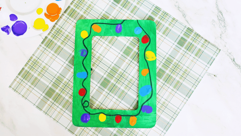 Fingerprint Christmas Lights Picture Frame