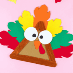 Thanksgiving Turkey Popsicle Stick Craft - Cultivating Brilliant Minds turkey craft made of popsicle sticks