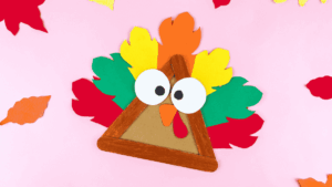 turkey craft made of popsicle sticks