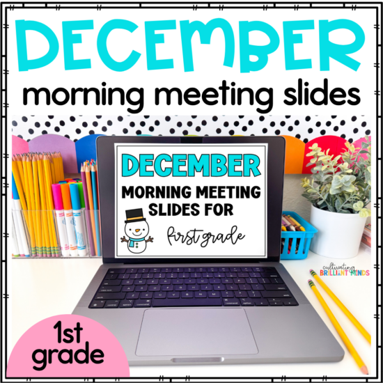 december morning meeting slides for first grade
