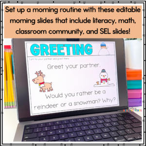 december morning meeting slides for first grade