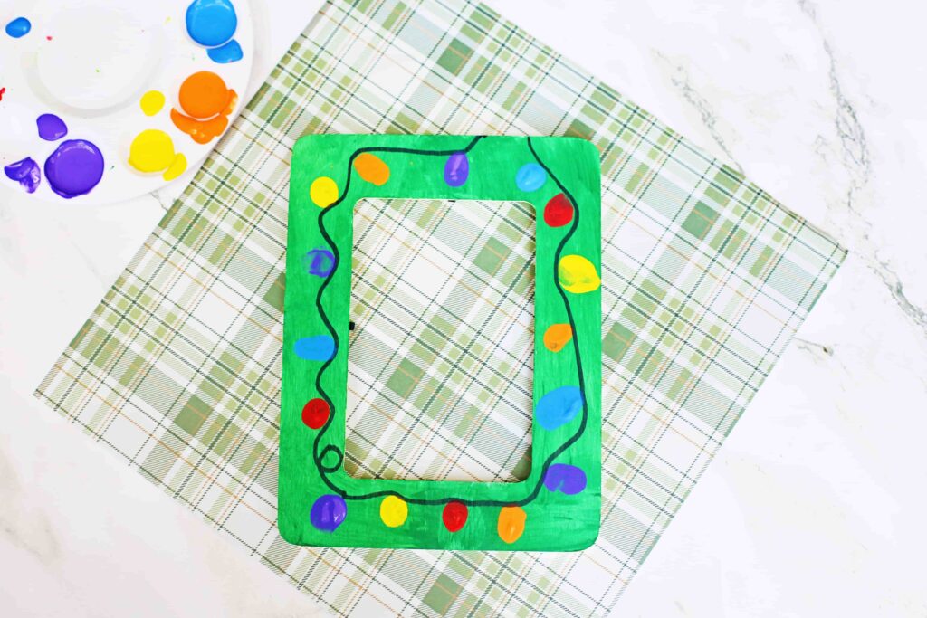 Fingerprint Christmas Lights Picture Frame - Cultivating Brilliant Minds Fingerprint Christmas Lights Picture Frame