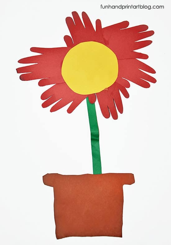 20 Eric Carle Inspired Crafts and Activities - Cultivating Brilliant Minds Flower Handprint Craft