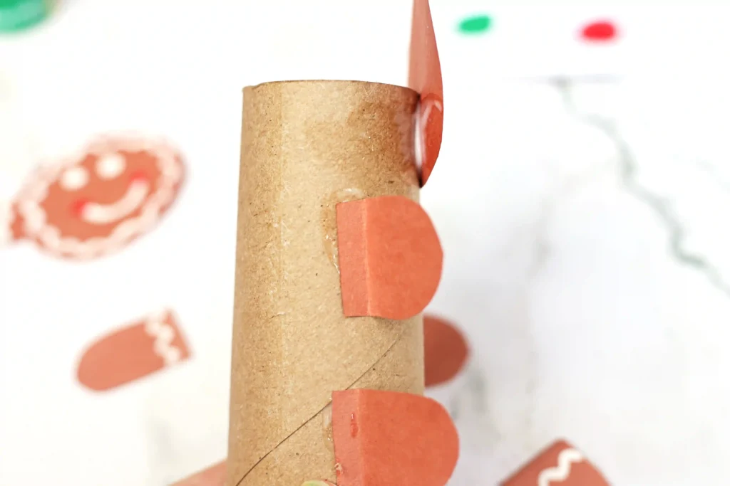 construction paper glued onto a toilet paper roll