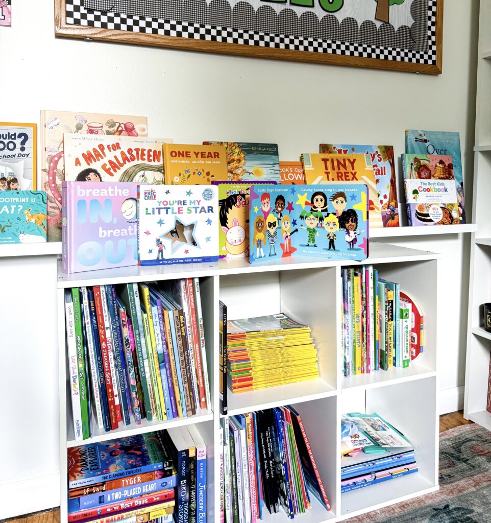 New Release Children's Books - Cultivating Brilliant Minds shelves filled with kids books