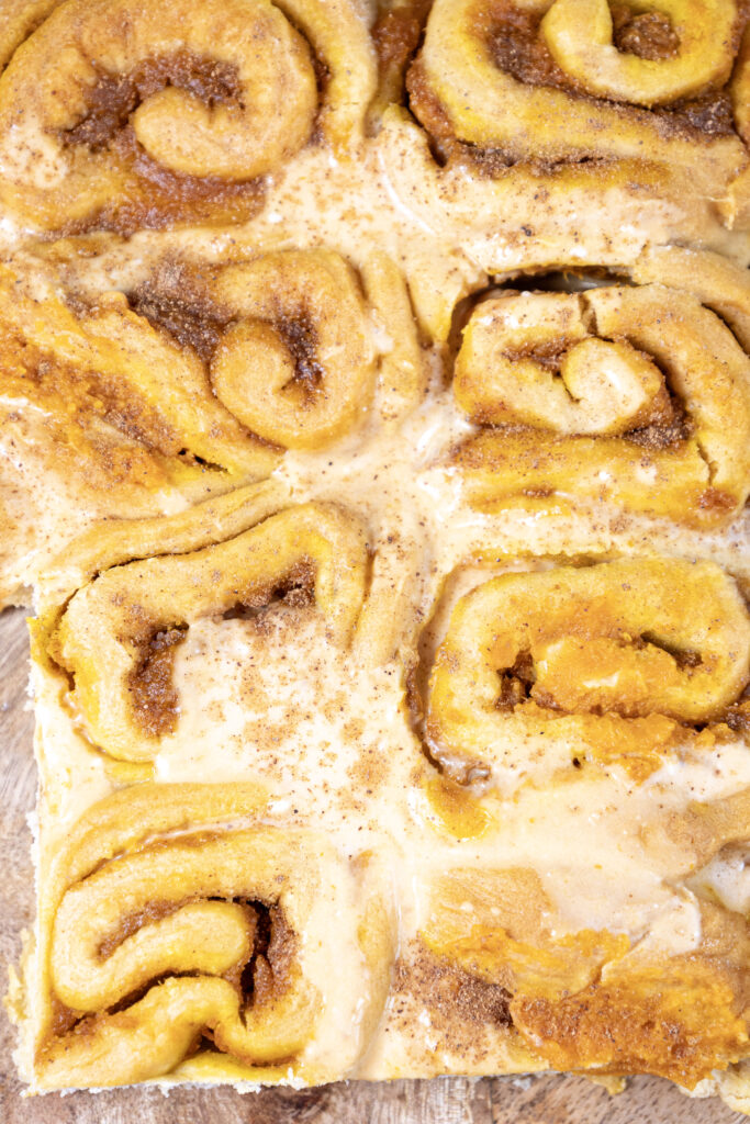 Pumpkin Cinnamon Rolls - Cultivating Brilliant Minds Pumpkin Cinnamon Rolls