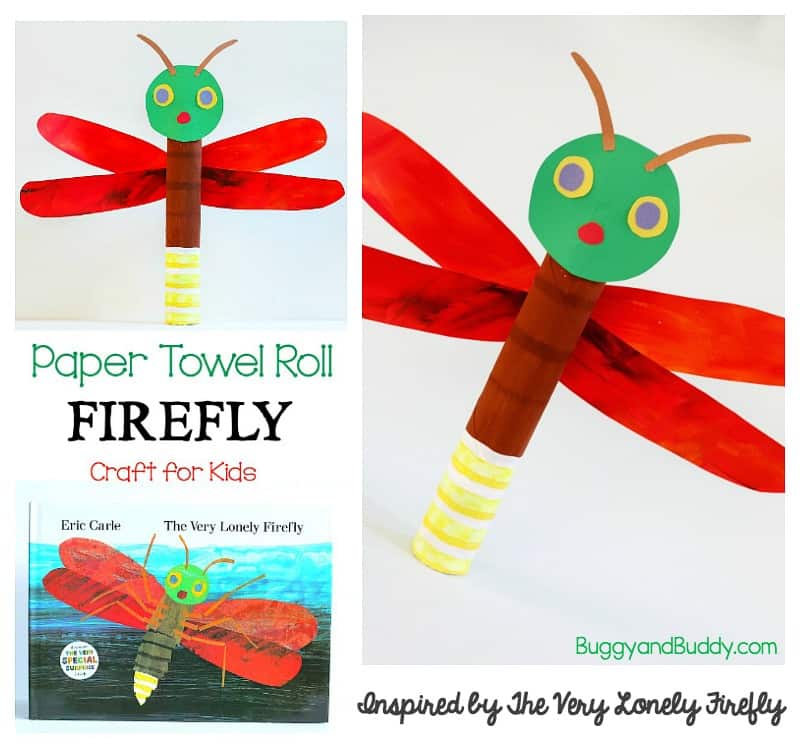 20 Eric Carle Inspired Crafts and Activities - Cultivating Brilliant Minds Paper Towel Roll Firefly