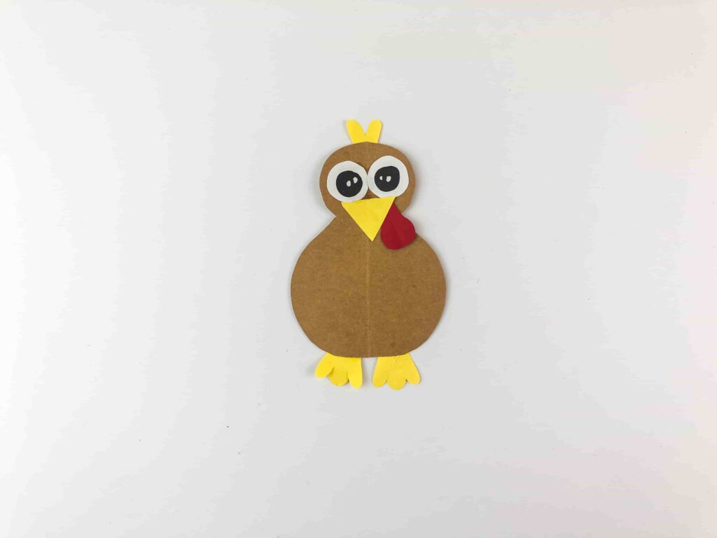 Thanksgiving Turkey Wreath Craft - Cultivating Brilliant Minds Turkey craft made of paper