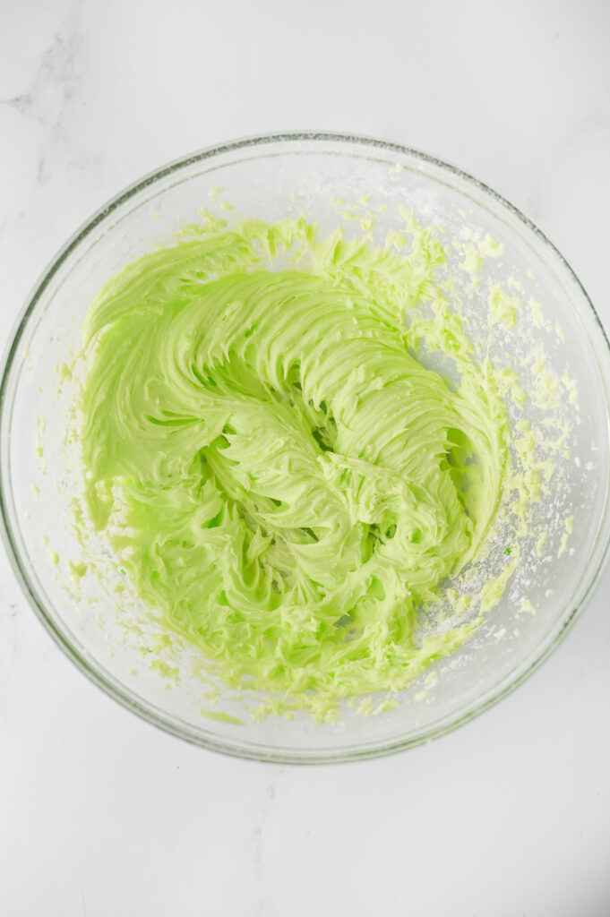 Cauldron Brownies - Cultivating Brilliant Minds Frosting in a bowl