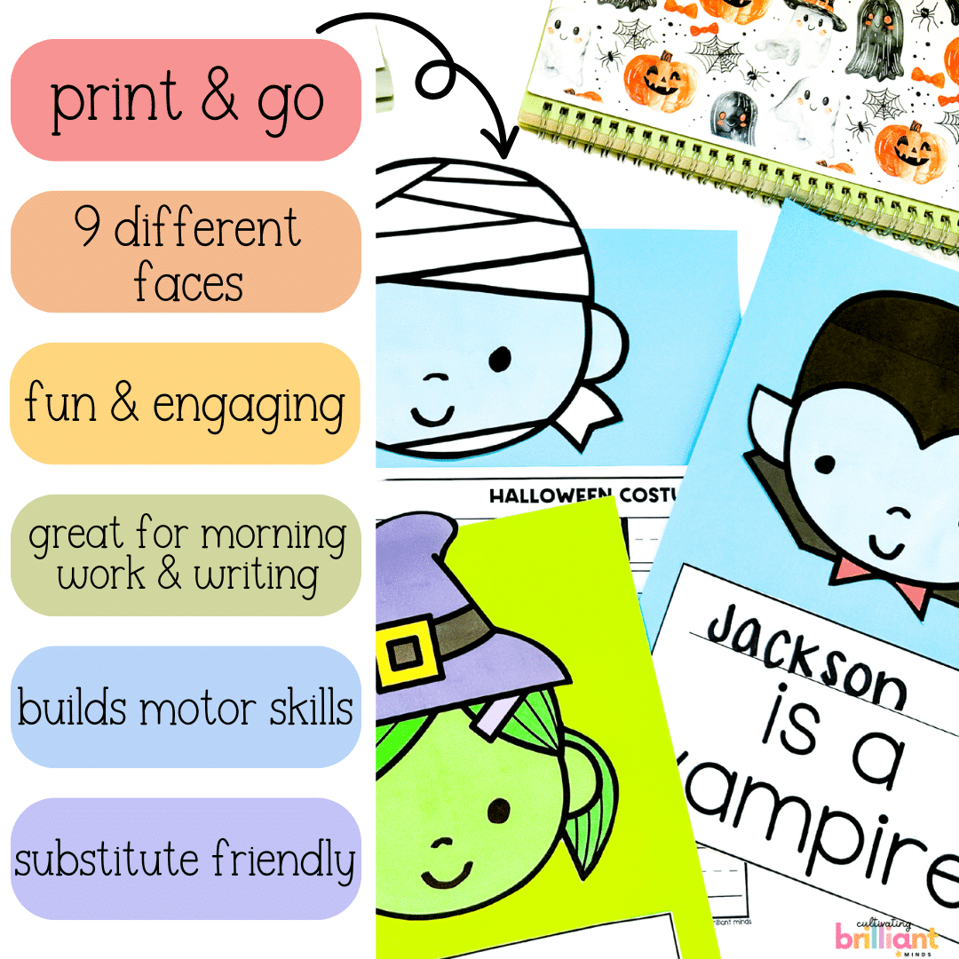 Halloween costume craft - Cultivating Brilliant Minds Halloween costume craft