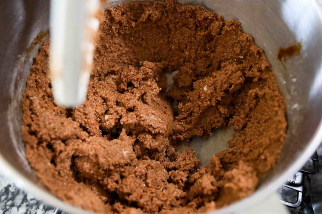 Grinch Gingerbread Cookies for Christmas - Cultivating Brilliant Minds Gingerbread cookie dough in a bowl