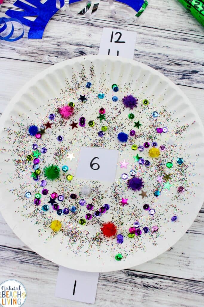 New Year’s Countdown Crafts Paper Plate Craft