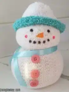 No-Sew Sock Snowman