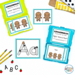 Gingerbread Task Cards - Cultivating Brilliant Minds gingerbread themed task cards to practice literacy skills