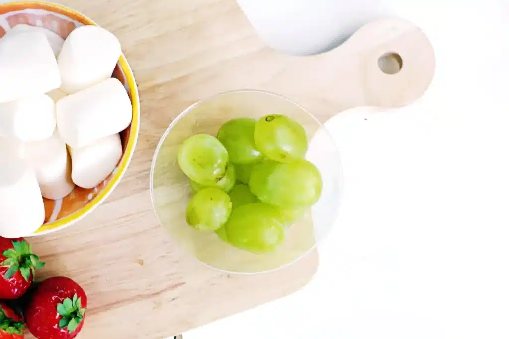 Grinch Fruit Cup - Cultivating Brilliant Minds green grapes in a cup